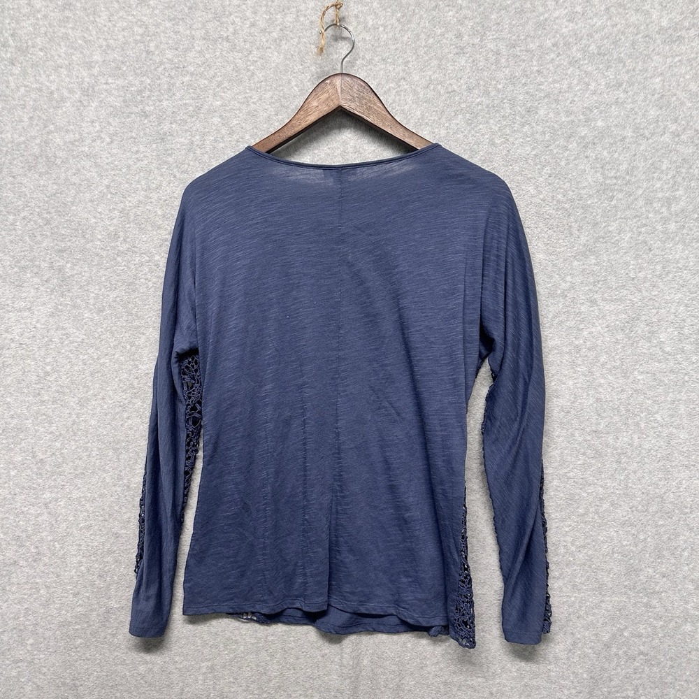 Sundance Lily's Paramour Womens Long Sleeve Crochet Top in‎ Stormy Blue Size S - Picture 12 of 12